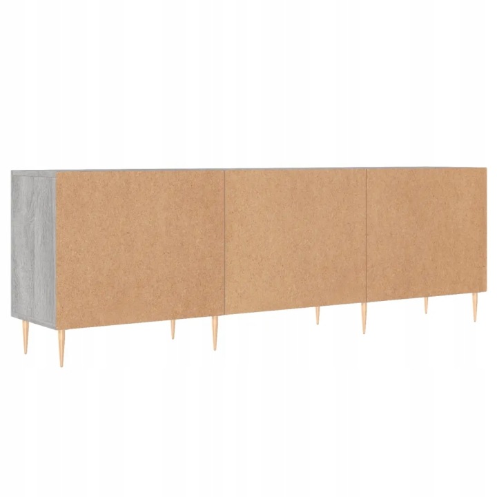 VIDAXL CASIER SOUS TELEWIZOR, GRIS DAB SONOMA, 150X30X50 CM