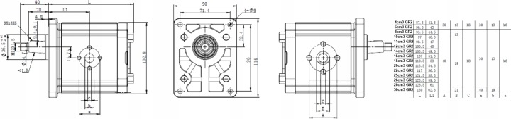 TRANSMISSION MULTIPLICATEUR SUR IVS 60004-6 POMPE GR2 KARO 22CM3 33L,