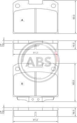 PLAQUETTES FREIN MITSUBISHI 3000GT 92-99 ARRIÈRE 36890