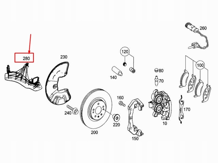 MERCEDES GLE PLASTIQUE ADMISSION POIGNÉE A2924210120