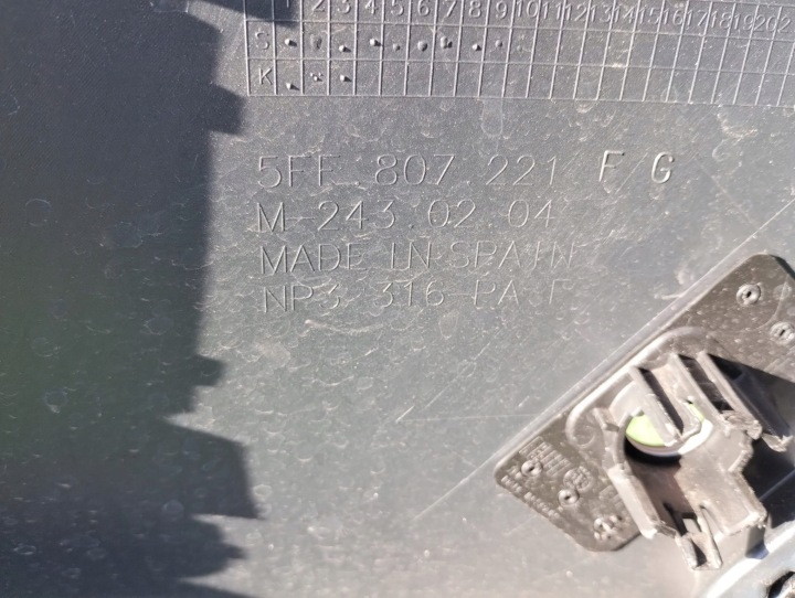 PARE-CHOCS SPOILER AVANT CUPRA FORMENTOR LIFT 5FF 5FF807221F/G GIELDA POZNAŃ