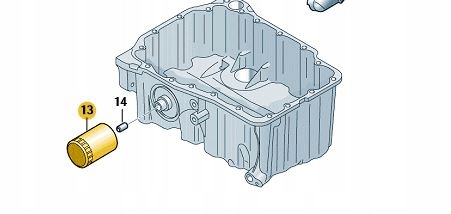 FILTRO ACEITES DEL MOTOR SKODA VW SEAT 1,0 1,2 1,4 1,5 
