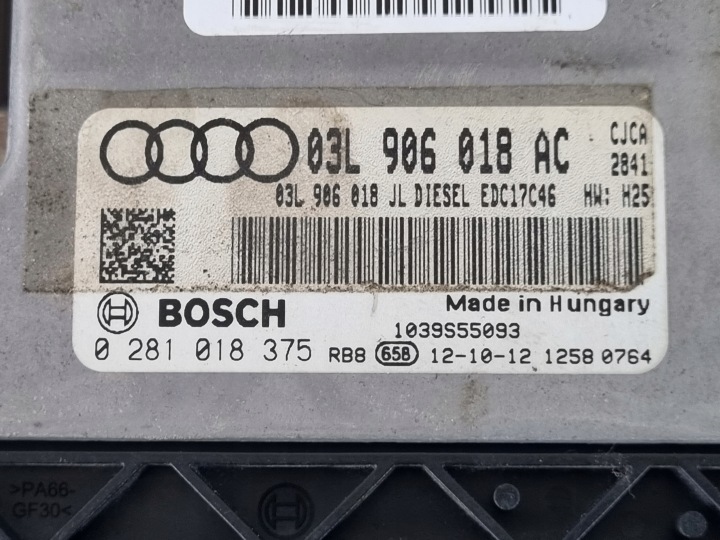 ORDINATEUR CONTRÔLEUR MOTEUR AUDI A4 B8 2.0 TDI LIFT 03L906018AC