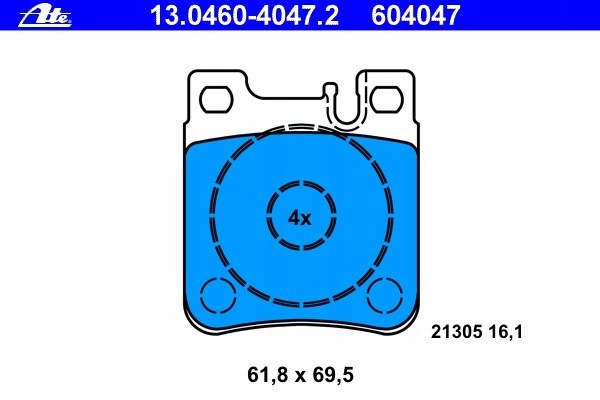 PADS HAMULC. MERCEDES W140 S-KLASA 91-98 REAR 