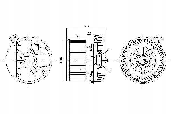 NISSENS VENTILADOR SOPLADORES DACIA DUSTER DUSTER SUV LOGAN LOGAN 