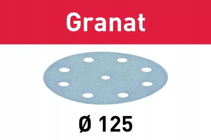  497169 GRANAT PAPIER SCIERNY Ø125 ZIARNISTOSC P120 / 1 PIEZA 