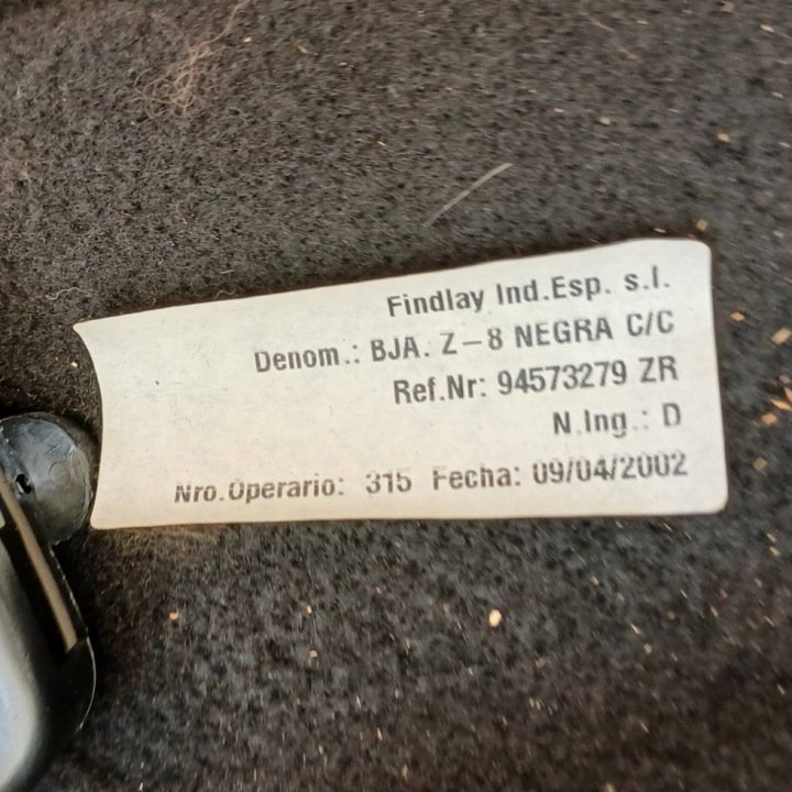 ÉTAGÈRE STORE COUVERCLES DE COFFRE ARRIÈRE PEUGEOT 607 BERLINE 94573279 NR182