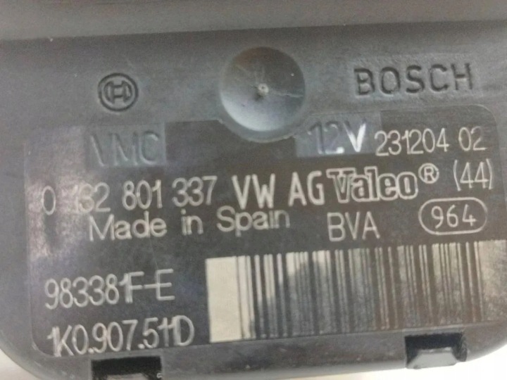 SOUPAPES STERUJACE CHAUFFAGE VW 1K0907511D 1.6L GASOLINE 2005