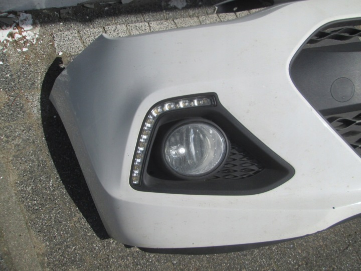 PARE-CHOCS AVANT COMPLET HYUNDAI I10 II 2013-16 BLANC PJW