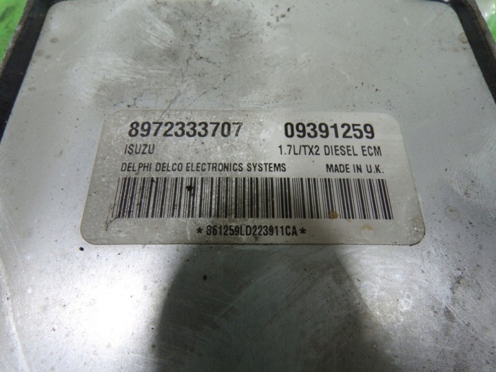 OPEL ASTRA II G 1.7 DTI ORDINATEUR CONTRÔLEUR MOTEUR 8972333707 09391259