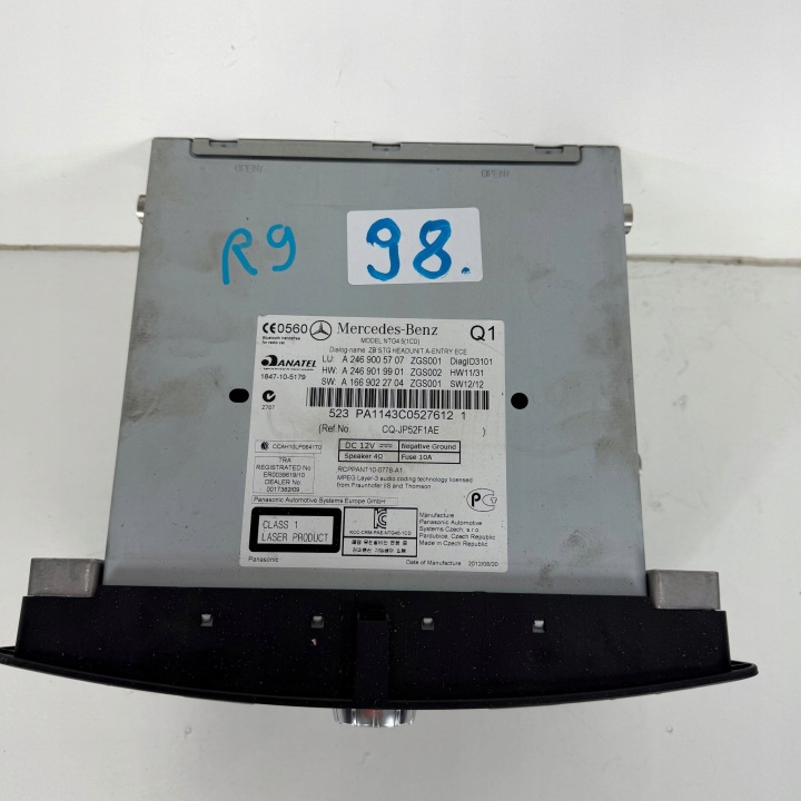 RADIO D'USINE LECTEUR CD MERCEDES CLASSE B W246 OE ORIGINAL A2469005707