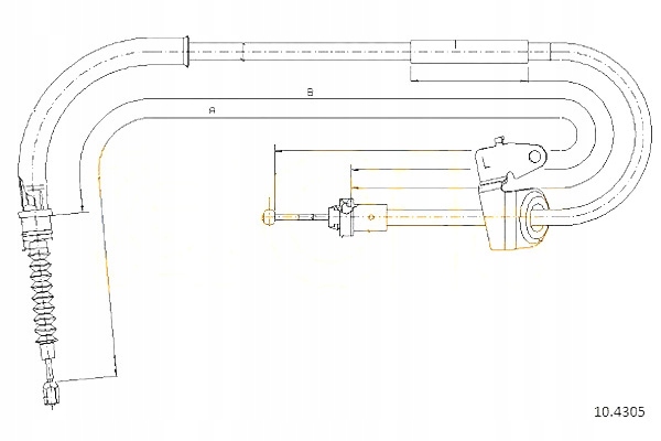 CABLE BRAKES MANUAL COFLE 34406777400 K16997 24 