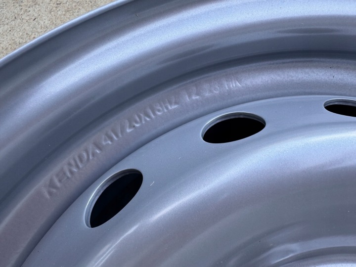 JANTE PORTE-AUTOS CAMPING 5X112 4,5J ET30 13'' 13C 66,5MM NEUF ACIER