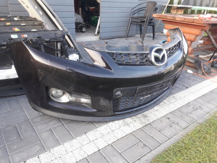 MAZDA CX7 CX-7 2006-2009 PARE-CHOCS AVANT COMPLET COULEUR 28W EN BON ÉTAT XÉNON PDC