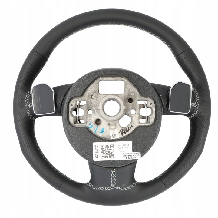 AUDI A7 S7 4G VOLANT NEUF NOIRE CUIR PALETTES BLANCHE RIEN 4G8419091