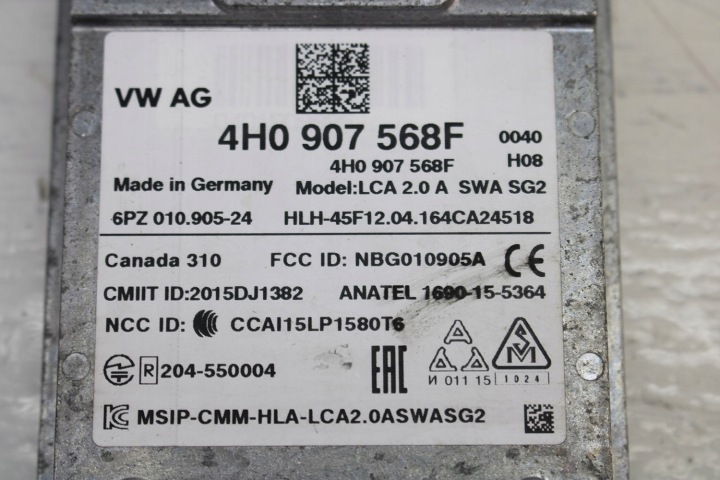 AUDI A8 MODULE 4H0907566F 4H0907568F CONTRÔLEUR ASYSTENTA CHANGEMENTS COURROIE MOUVEMENTS 4