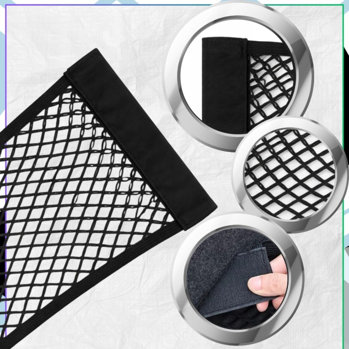 GRILLE VERS COUVERCLES DE COFFRE AUTOMOBILE ÉLASTIQUE 40X25CM SUR RZEPY ORGANISEUR