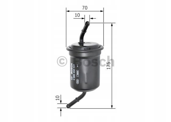 FILTRE CARBURANTS BOSCH 0986450108 WK614/9