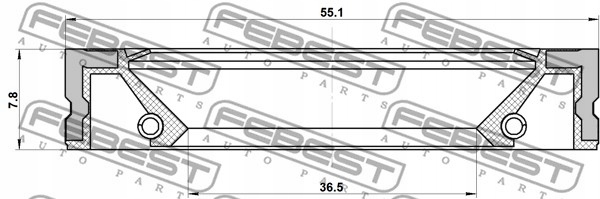 FEBEST 95GFZ-38550808R RONDELLE POMPE HUILES
