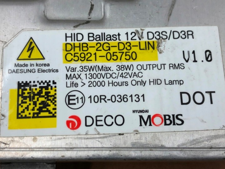 MODULE LED XÉNON HID BALLAST D3S D3R GAUCHE DROIT C5921-05750 VERS HYUNDAI KIA