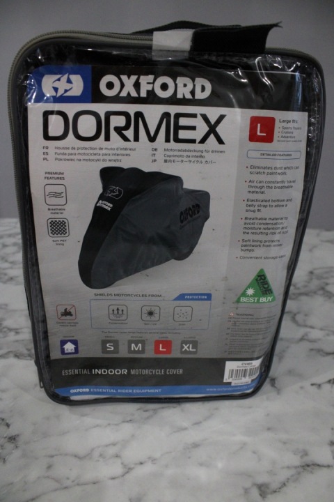 HOUSSE SUR MOTOCYCLETTE OXFORD DORMEX CV402 GRIS TAILLE M
