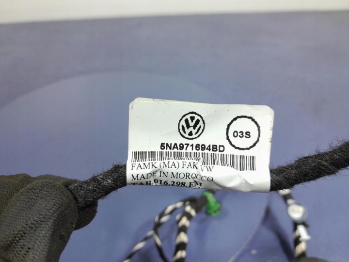 VW TIGUAN II INSTALLATION ÉLECTRIQUE FAISCEAU DE CÂBLES PORTES ARRIÈRE ARRIÈRE DROITE 5NA971694BD