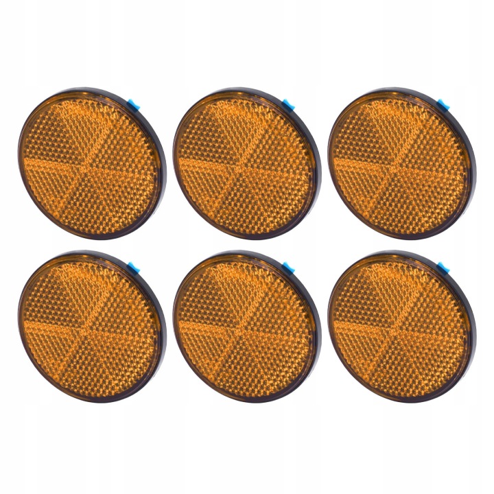 6 PCS ROND RÉFLECTEURS AUTO-ADHÉSIF RÉFLECTEUR SÉCURITÉ 2,24 0D