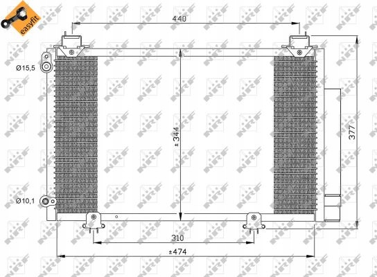 CONDENSER NRF 35333 photo 2 - milautoparts-fr.ukrlive.com