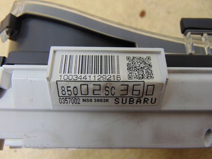 COMPTEUR COMPTEUR SUBARU FORESTER III 2.0D EUROPE