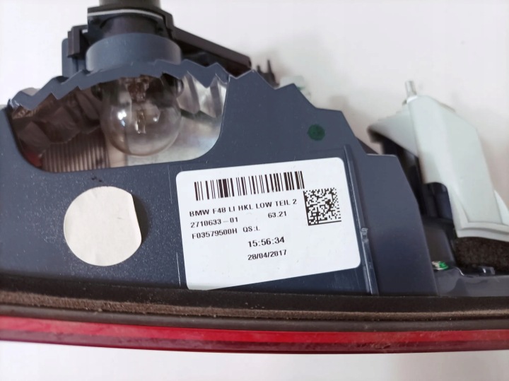 ENSEMBLE PHARE ARRIÈRE BMW X1 (F48) 2710633 2.0L GASOLINE 141KW 2017