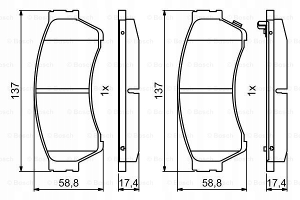 BOSCH PLAQUETTES FREIN 0986494860
