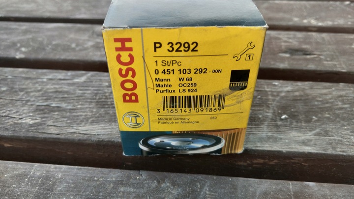 BOSCH 0 451 103 292 FILTRO ACEITES 