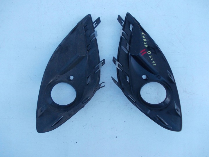 PHARES ANTIBROUILLARD GRILLE PARE-CHOCS CHROME GAUCHE DROITE OPEL CORSA D LIFT 13253625 10-14R
