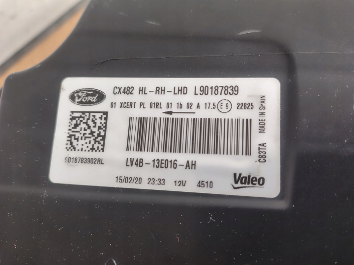COMPLET LED FORD KUGA MK3 III PHARE DROITE EUROPE LV4B-13E016-AH