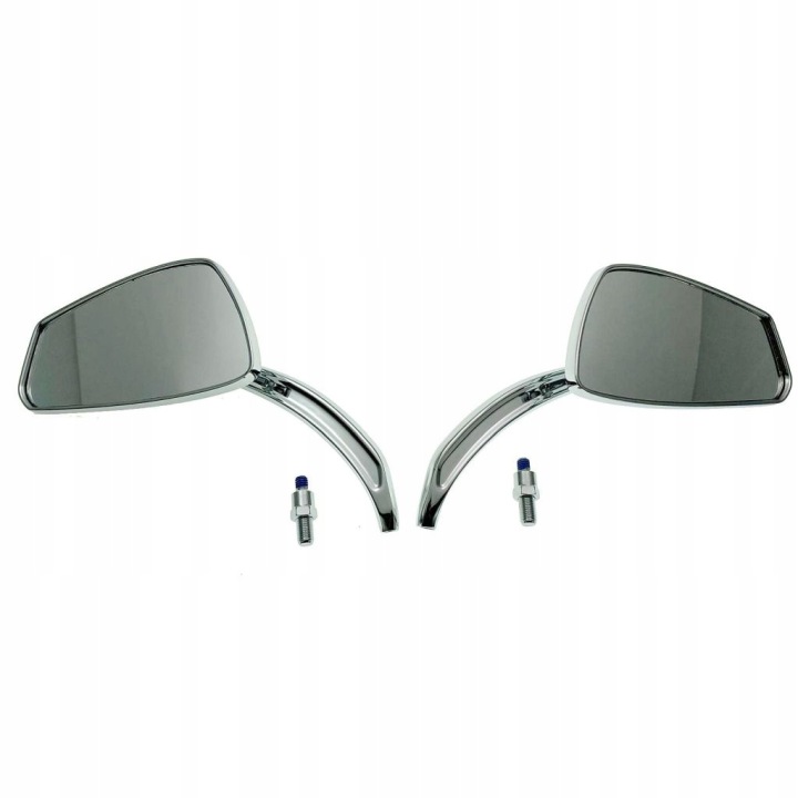 RÉTROVISEURS CHROME SUZUKI KAWASAKI HONDA VESPA APRILIA M10 (23040)