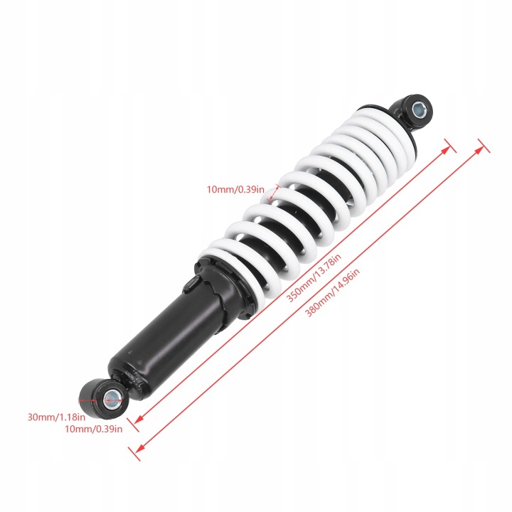 AMORTISSEUR MOTOCYCLETTE 350MM AVEC REGULOWANYM AMORTYZATOREM SUBSTITUT C8