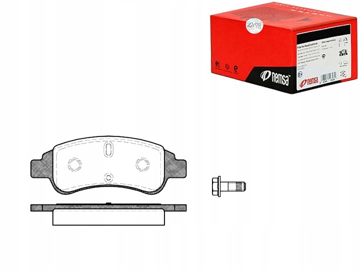 SET PADS BRAKE REMSA AC699281D PAD126 photo 1 - milautoparts-fr.ukrlive.com