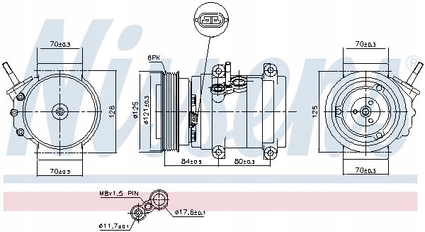 COMPRESSEUR DE CLIMATISATION CHEVROLET CAPTIVA OPEL ANTARA A 2.0D 07.06-