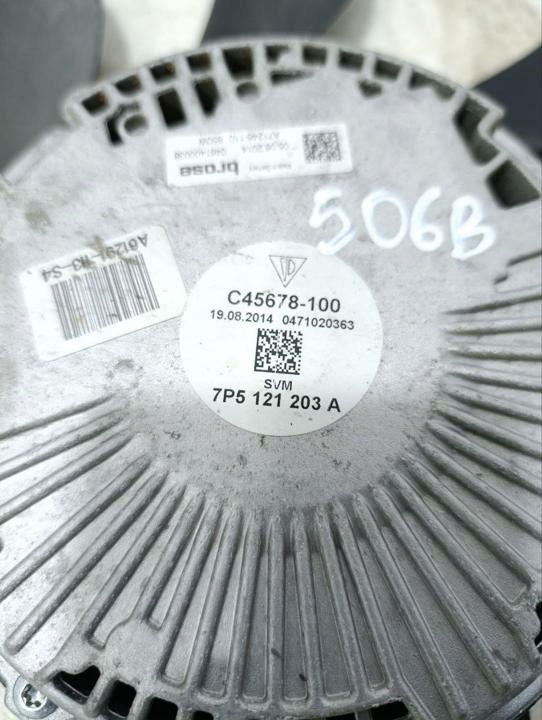 PORSCHE CAYENNE (92A) 2015 ÉLECTRIQUE VENTILATEUR RADIATEUR