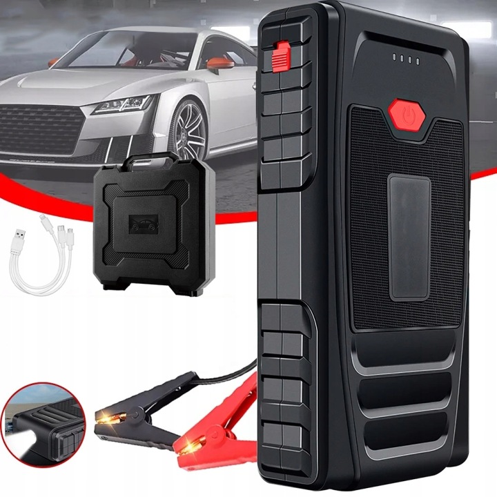 DÉMARREUR AUTOMOBILE 600 A JUMP DÉMARREUR 6000 MAH DC-12 V 10 A
