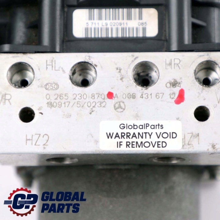 MERCEDES A W169 W245 POMPE DE FREIN ABS A0064316712