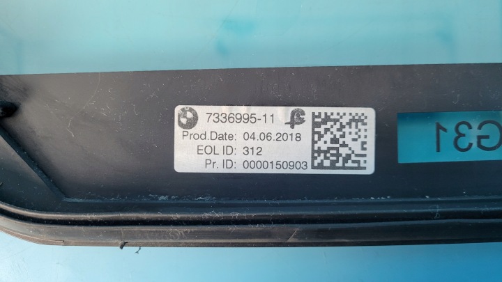 BMW 5' G31 518D TOURING 18R 2.0D VITRE GAUCHE ARRIÈRE 7336995