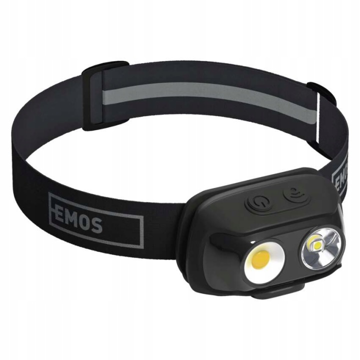 LAMPE DE POCHE AVANT LED COB P3542, 500LM, 130M, LI-POL 1200MAH EMOS P3542