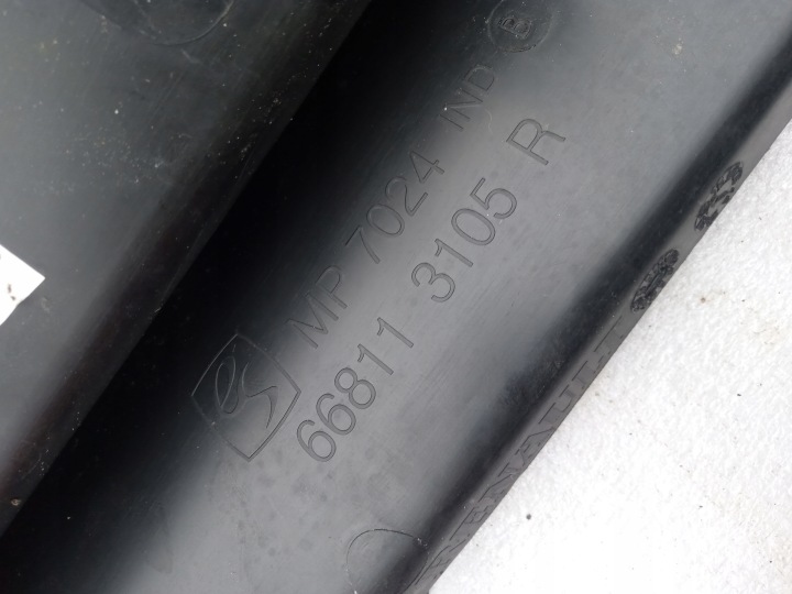 DOUBLURE DE PASSAGE DE ROUE JOINT D'ÉTANCHÉITÉ 668113105R DACIA SANDERO II