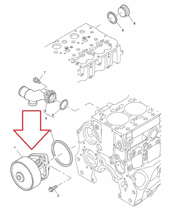 POMPE EAUX T421441 photo 3 - milautoparts-fr.ukrlive.com