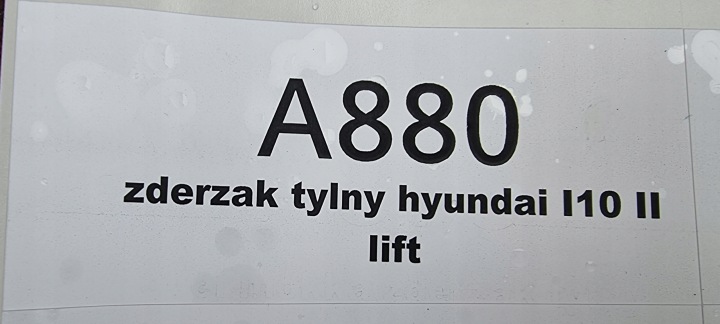 PARE-CHOCS ARRIÈRE HYUNDAI I10 II LIFT 86611-B9500