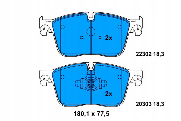 PLAQUETTES FREIN LAND ROVER DROIT RANGE ROVER 2,0-3,0 4X4 17-