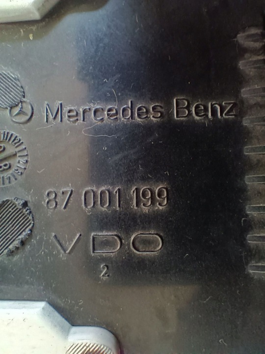 MERCEDES-BENZ DANS 124 COMPTEUR TABLEAU DE BORD COMPTEUR DE VITESSE OE 87001199