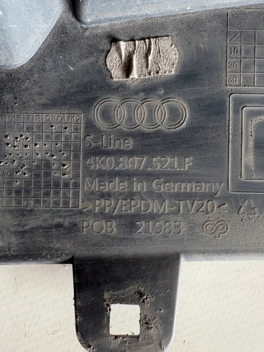 PARE-CHOCS ARRIÈRE ARRIÈRE AUDI S6 4K 4K9 UNIVERSEL 4K9807511C
