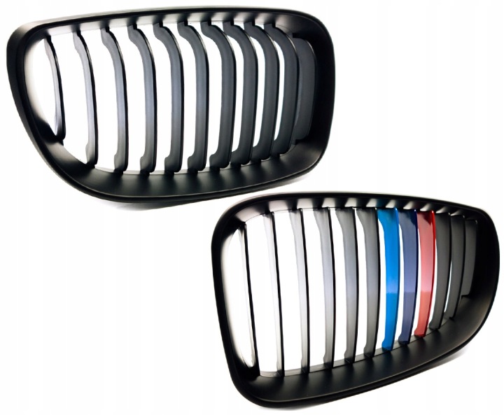 GRILLE DE RADIATEUR GRILLE GRILLES BMW E81 E82 E87 NOIR MATT MODULE M-COLOR
